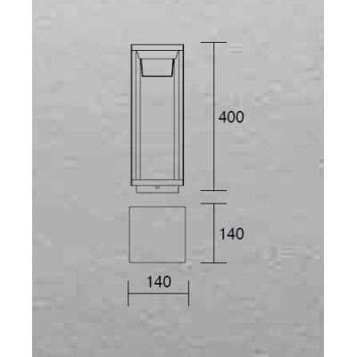 FYR PALO DA GIARDINO IN 2 MISURE IP54 LED 15W LUCE 3000K ALLUMINIO ANTRACITE O CORTEN MODERNO
