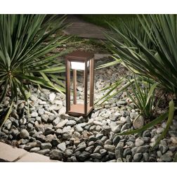 FYR PALO DA GIARDINO IN 2 MISURE IP54 LED 15W LUCE 3000K ALLUMINIO ANTRACITE O CORTEN MODERNO