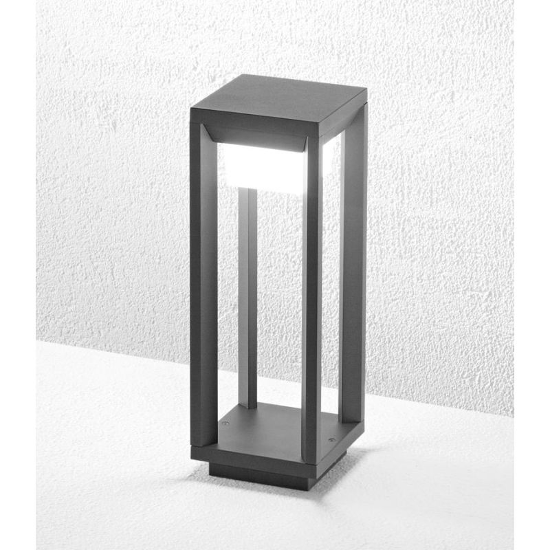 FYR PALO DA GIARDINO IN 2 MISURE IP54 LED 15W LUCE 3000K ALLUMINIO ANTRACITE O CORTEN MODERNO