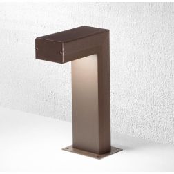 BIARRITZ PALO DA GIARDINO IN 2 MISURE IP54 LED 15W LUCE 3000K ALLUMINIO ANTRACITE O CORTEN MODERNO 2