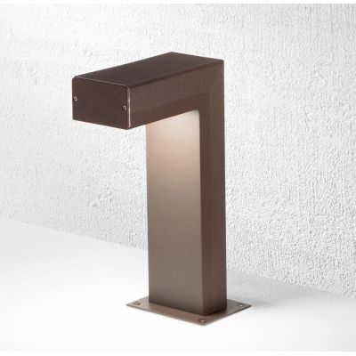 BIARRITZ PALO DA GIARDINO IN 2 MISURE IP54 LED 15W LUCE 3000K ALLUMINIO ANTRACITE O CORTEN MODERNO