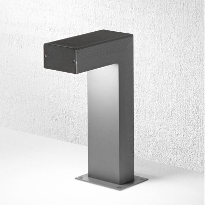 BIARRITZ PALO DA GIARDINO IN 2 MISURE IP54 LED 15W LUCE 3000K ALLUMINIO ANTRACITE O CORTEN MODERNO