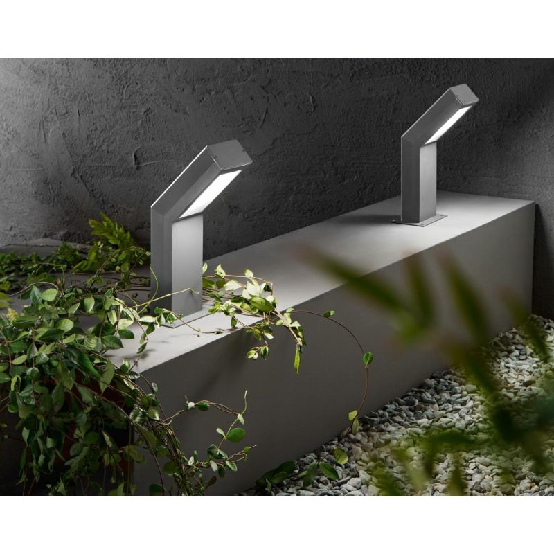 ANGLET PALO DA GIARDINO IN 2 MISURE IP54 LED 15W LUCE 3000K ALLUMINIO ANTRACITE O CORTEN MODERNO