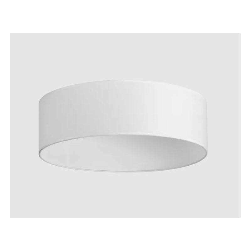 SET UP SLIM PLAFONIERA D45 CM IN PVC RIVESTITA IN TESSUTO 4 COLORI MODERNA LAMPADINE ATTACCO E27