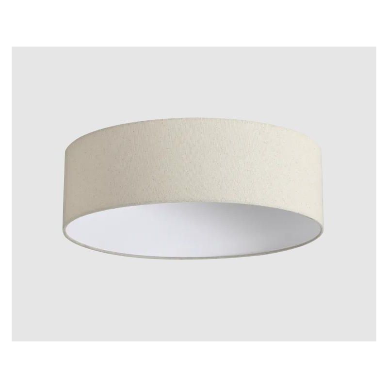 SET UP SLIM PLAFONIERA D45 CM IN PVC RIVESTITA IN TESSUTO 4 COLORI MODERNA LAMPADINE ATTACCO E27