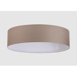 SET UP SLIM PLAFONIERA D70 CM IN PVC RIVESTITA IN TESSUTO 4 COLORI MODERNA LAMPADINE ATTACCO E27