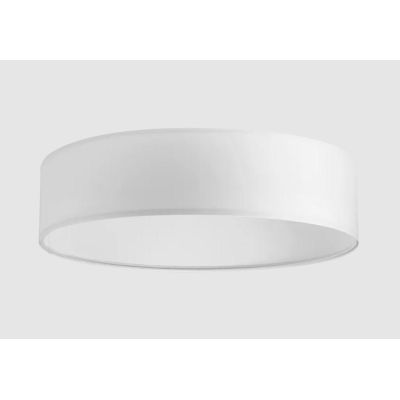 SET UP SLIM PLAFONIERA D70 CM IN PVC RIVESTITA IN TESSUTO 4 COLORI MODERNA LAMPADINE ATTACCO E27