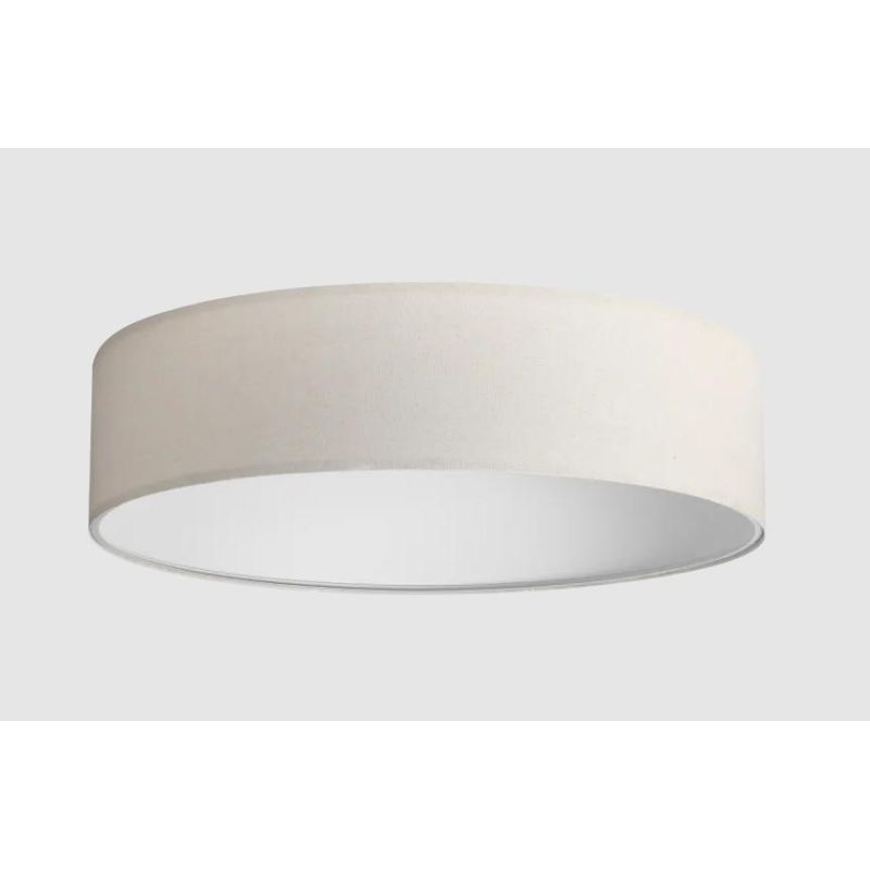 SET UP SLIM PLAFONIERA D70 CM IN PVC RIVESTITA IN TESSUTO 4 COLORI MODERNA LAMPADINE ATTACCO E27