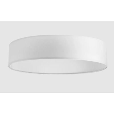 SET UP SLIM PLAFONIERA D90 CM IN PVC RIVESTITA IN TESSUTO 4 COLORI MODERNA LAMPADINE ATTACCO E27