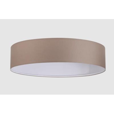 SET UP SLIM PLAFONIERA D90 CM IN PVC RIVESTITA IN TESSUTO 4 COLORI MODERNA LAMPADINE ATTACCO E27