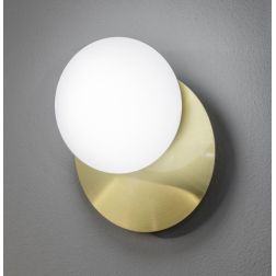 LAMPADA DA PARETE 1 O 2 LUCI IN METALLO ORO O BIANCO 2 MISURE MODERNA LAMPADINE GX53 INCLUSE