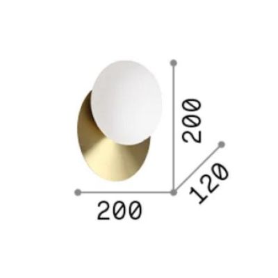 LAMPADA DA PARETE 1 O 2 LUCI IN METALLO ORO O BIANCO 2 MISURE MODERNA LAMPADINE GX53 INCLUSE