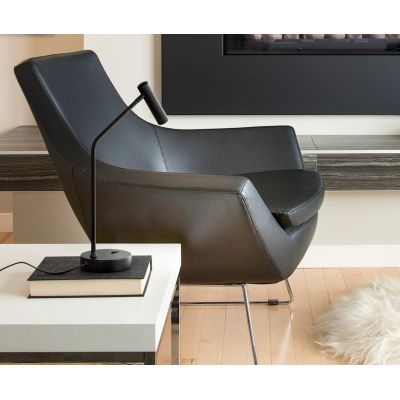 LAMPADA DA TAVOLO ORIENTABILE H46 CM LED 3.5W LUCE 3000K METALLO BIANCO, NERO O OTTONE MODERNA