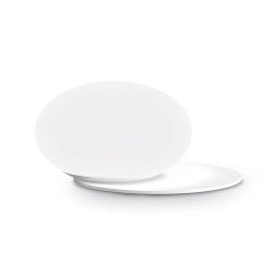 NINFEA LUMETTO MODERNO METALLO BIANCO O OTTONE CON SFERA IN VETRO BIANCO LAMPADINA GX53 INCLUSA 2