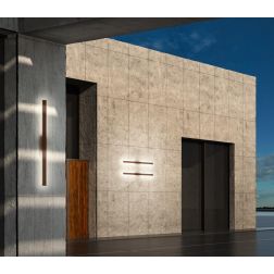 LINEA APPLIQUE LINEARE 2 MISURE IP54 LED INTEGRATO LUCE INDIRETTA 3000K 4 COLORI MODERNA