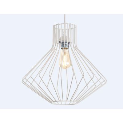 GIOVE SOSPENSIONE VINTAGE CON STRUTTURA ORIGINALE APERTA IN METALLO VERNICIATO NERO,CORTEN,BIANCO O RAME CRISTALENSI LUX - Crist