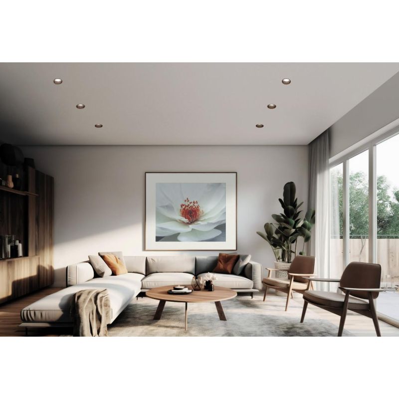T390-391-392-393 THESSALY FARETTO DA INCASSO ROTONDO IN GESSO CON BORDO IN 4 COLORI LAMPADINA ATTACCO GU10 Sforzin Illuminazione