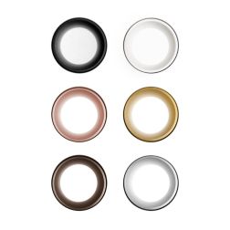 T390-391-392-393 THESSALY FARETTO DA INCASSO ROTONDO IN GESSO CON BORDO IN 4 COLORI LAMPADINA ATTACCO GU10 Sforzin Illuminazione