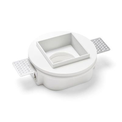 ELIS FARETTO DA INCASSO CON BORDO SPORGENTE QUADRATO GESSO IN 4 COLORI LAMPADINA GU10