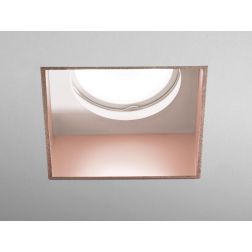 ELIS RASO FARETTO DA INCASSO QUADRATO FILOMURO IN GESSO E METALLO 4 COLORI LAMPADINA GU10 2