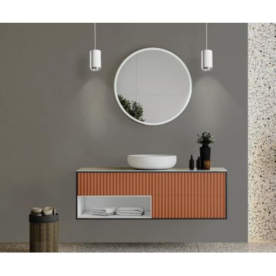 PROPILEI SOSPENSIONE SINGOLA IN GESSO CON ANELLO IN ALLUMINIO DI 2 COLORI LAMPADINA ATTACCO GU10