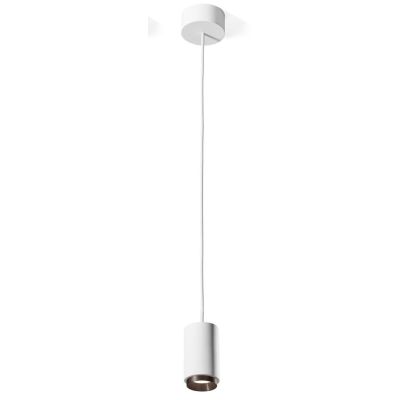 PROPILEI SOSPENSIONE SINGOLA IN GESSO CON ANELLO IN ALLUMINIO DI 2 COLORI LAMPADINA ATTACCO GU10