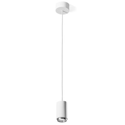 PROPILEI SOSPENSIONE SINGOLA IN GESSO CON ANELLO IN ALLUMINIO DI 2 COLORI LAMPADINA ATTACCO GU10