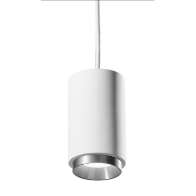 PROPILEI SOSPENSIONE SINGOLA IN GESSO CON ANELLO IN ALLUMINIO DI 2 COLORI LAMPADINA ATTACCO GU10