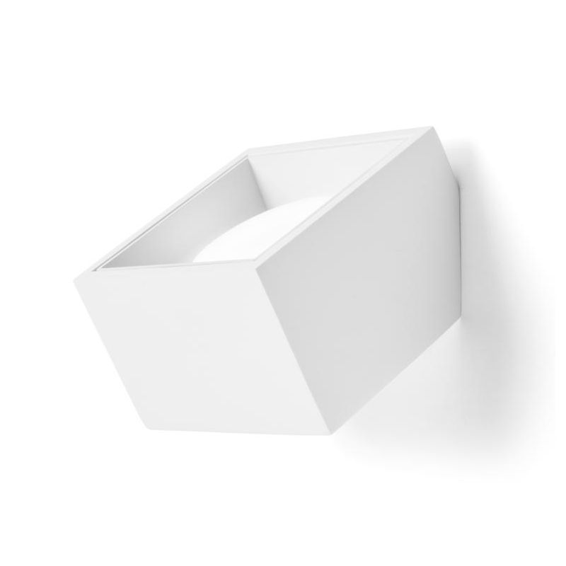 NASSO APPLIQUE CUBO IN GESSO E ALLUMINIO DI 4 COLORI LAMPADINA ATTACCO GX53 MODERNA