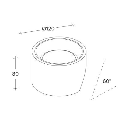 NASSO APPLIQUE ROTONDA IN GESSO E ALLUMINIO DI 4 COLORI LAMPADINA ATTACCO GX53 MODERNA