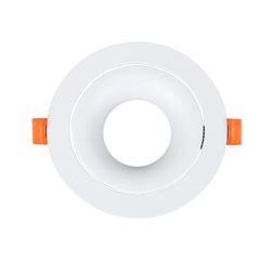 FARETTO DA INCASSO ROTONDO D8,5 CM BIANCO O NERO GHIERA ORIENTABILE CON LAMPADINA GU10 CRISTALENSI LAMPADINE - Cristalensi Shop 2