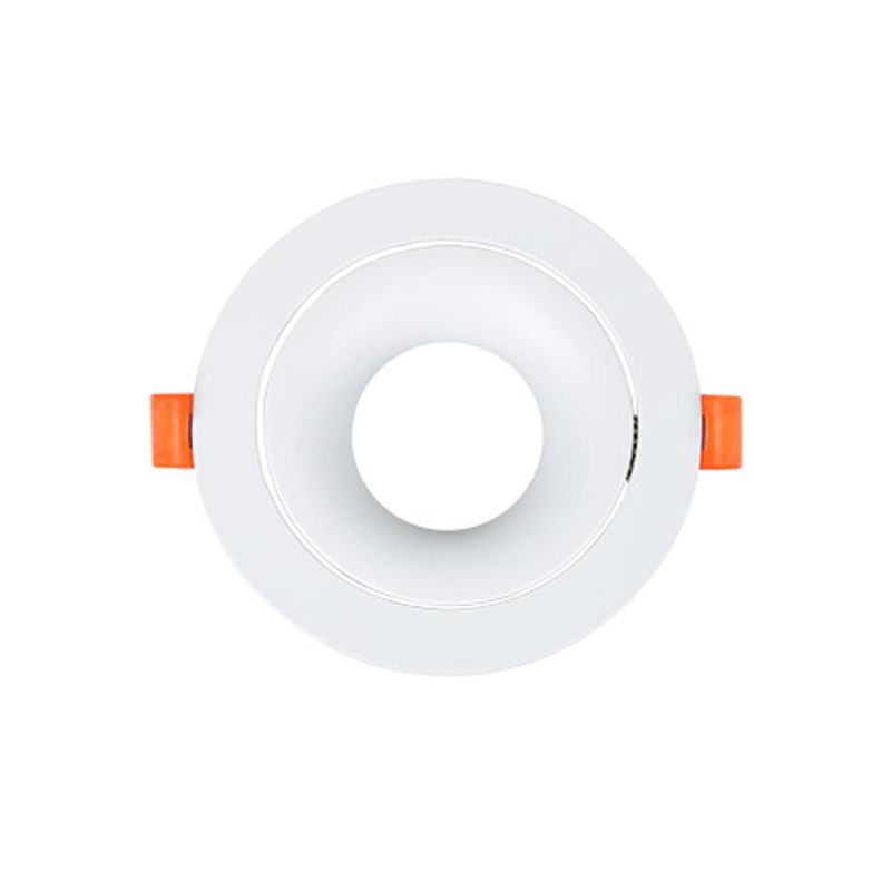 FARETTO DA INCASSO ROTONDO D8,5 CM BIANCO O NERO GHIERA ORIENTABILE CON LAMPADINA GU10 CRISTALENSI LAMPADINE - Cristalensi Shop