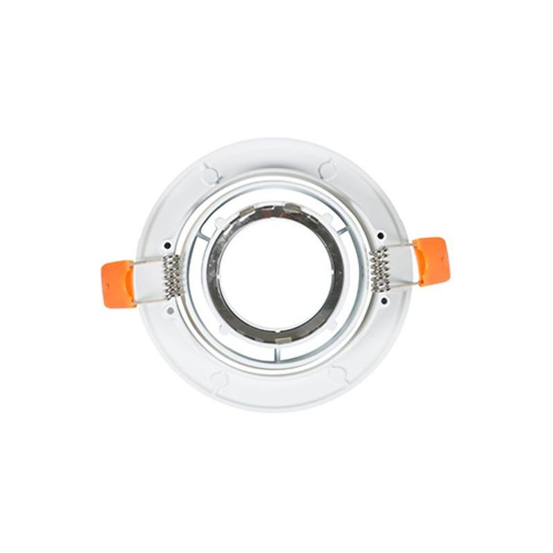 FARETTO DA INCASSO ROTONDO D8,5 CM BIANCO O NERO GHIERA ORIENTABILE CON LAMPADINA GU10 CRISTALENSI LAMPADINE - Cristalensi Shop