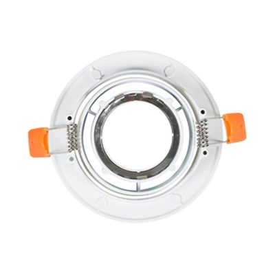 FARETTO DA INCASSO ROTONDO D8,5 CM BIANCO O NERO GHIERA ORIENTABILE CON LAMPADINA GU10 CRISTALENSI LAMPADINE - Cristalensi Shop