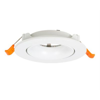 FARETTO DA INCASSO ROTONDO D8,5 CM BIANCO O NERO GHIERA ORIENTABILE CON LAMPADINA GU10 CRISTALENSI LAMPADINE - Cristalensi Shop