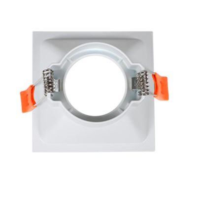 FARETTO DA INCASSO QUADRATO MM 85X85 BIANCO O NERO GHIERA FISSA ANTIABBAGLIAMENTO LAMPADINA GU10 CRISTALENSI LAMPADINE - Cristal