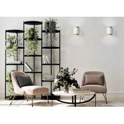 SYME APPLIQUE ROTONDA IN GESSO CON CORNICE IN ALLUMINIO DI 4 COLORI BIEMISSIONE LAMPADINA ATTACCO GX53 2