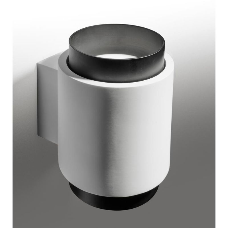 SYME APPLIQUE ROTONDA IN GESSO CON CORNICE IN ALLUMINIO DI 4 COLORI BIEMISSIONE LAMPADINA ATTACCO GX53