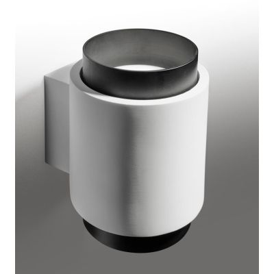 SYME APPLIQUE ROTONDA IN GESSO CON CORNICE IN ALLUMINIO DI 4 COLORI BIEMISSIONE LAMPADINA ATTACCO GX53