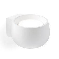 MYSIA 1 APPLIQUE TONDEGGIANTE IN GESSO BIANCO O GRIGIO LAMPADINA ATTACCO GX53 MODERNA