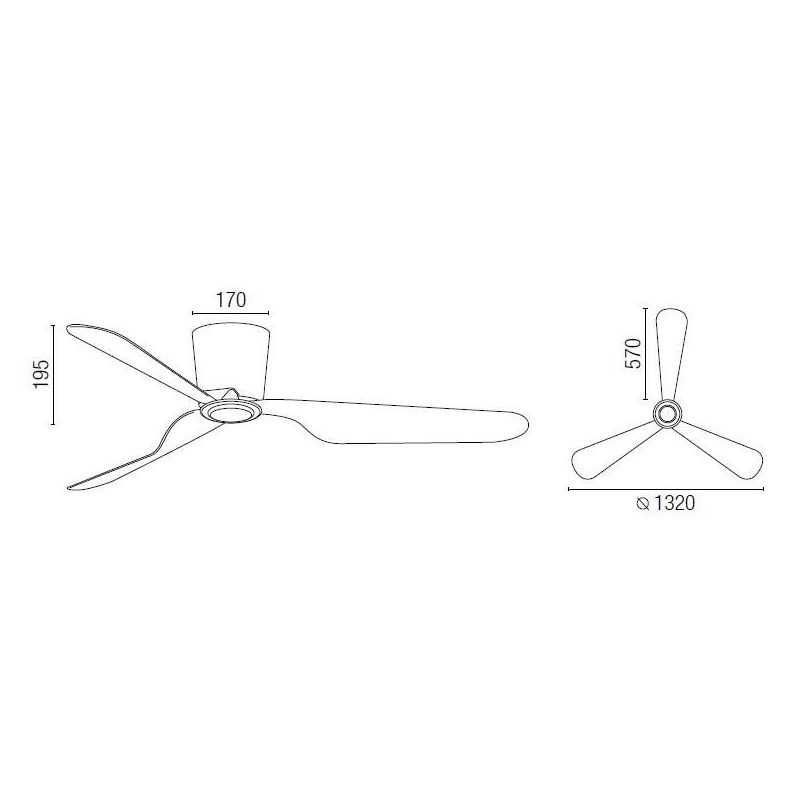 PEMBA BIANCO VENTILATORE SENZA LUCE CON TELECOMANDO INCLUSO 6 VELOCITA' FARO VENTILATORI - Cristalensi Shop Online