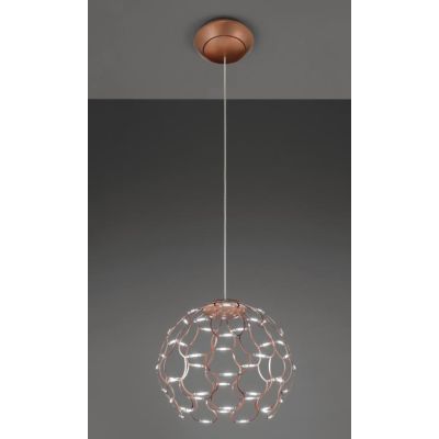 LAMOI SOSPENSIONE D40 CM METALLO TRAFORATO 4 COLORI LED 49W LUCE 2700K-3000K MODERNA