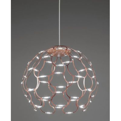 LAMOI SOSPENSIONE D40 CM METALLO TRAFORATO 4 COLORI LED 49W LUCE 2700K-3000K MODERNA