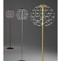 LAMOI PIANTANA H174 CM LED 49W LUCE 2700K-3000K DIMMERABILE METALLO 3 COLORI DIFFUSORE TRAFORATO  MODERNA