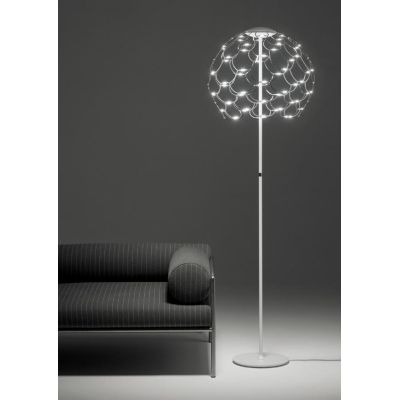 LAMOI PIANTANA H174 CM LED 49W LUCE 2700K-3000K DIMMERABILE METALLO 3 COLORI DIFFUSORE TRAFORATO  MODERNA