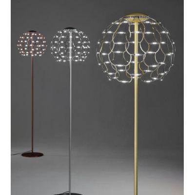 LAMOI PIANTANA H174 CM LED 49W LUCE 2700K-3000K DIMMERABILE METALLO 3 COLORI DIFFUSORE TRAFORATO  MODERNA