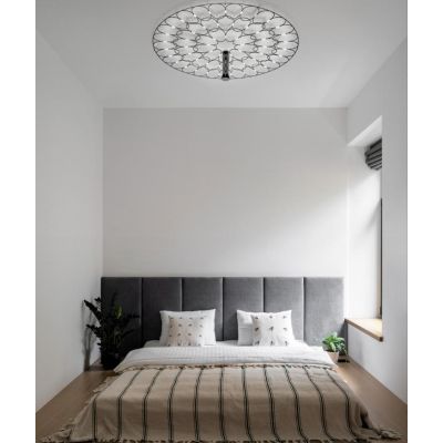 LAFRA PLAFONIERA CIRCOLARE 3 MISURE LED INTEGRATO LUCE 2700-3000K NERA O CROMO MODERNA