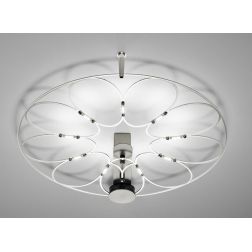 LAFRA PLAFONIERA CIRCOLARE 3 MISURE LED INTEGRATO LUCE 2700-3000K NERA O CROMO MODERNA 2