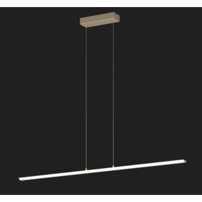 MALIKA SOSPENSIONE LINEARE CM 120 BIANCA O ORO LED 42W LUCE CCT 3000-4000-6000K  MODERNA