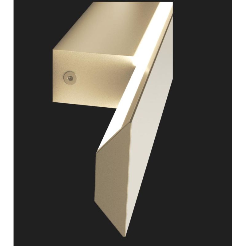 MALIKA APPLIQUE LINEARE CM 40 BIANCA O ORO LED 12W CCT 3000-4000-6000K LUCE INDIRETTA MODERNA